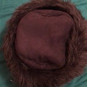 Black fur hat